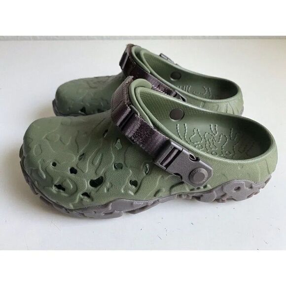 CROCS All Terrain Atlas Clog Army Green Espresso 208391-32C Men’s 6 Women’s 8 - Picture 7 of 11